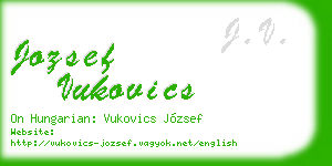 jozsef vukovics business card